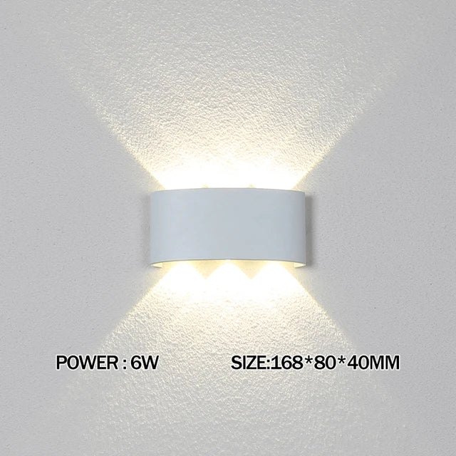 IP65 Led Wall Lamp Waterproof Interior Wall Light AC110V 220V Lndoor Outdoor Lighting For Living Room Bedroom Stairs Home Decor