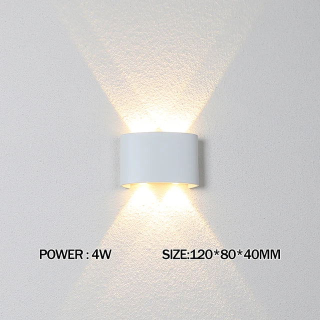 IP65 Led Wall Lamp Waterproof Interior Wall Light AC110V 220V Lndoor Outdoor Lighting For Living Room Bedroom Stairs Home Decor