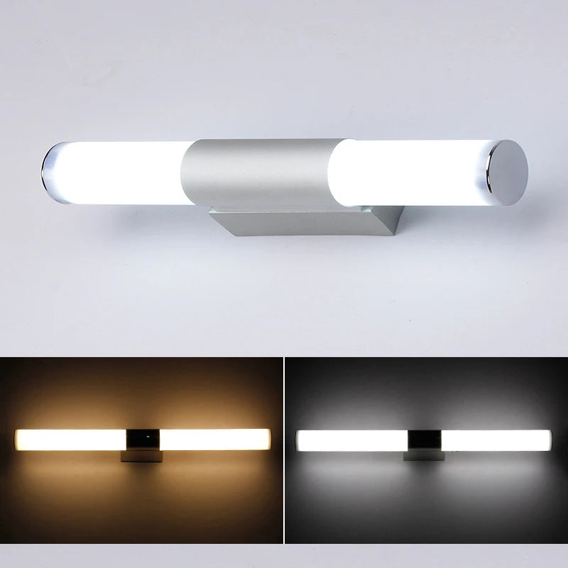 Home Modern LED Wall Lamp Super Bright Long Strips Led Mirror Light Simple Indoor Decors Acrylic Lights for Bathroom Bedroom