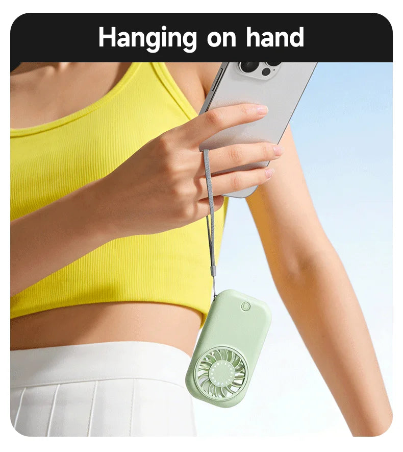 Portable Handheld Small Fan 5-speed Wind 1200mah Battery Capacity Mini USB Rechargeable Handheld Fan Suitable Outdoor