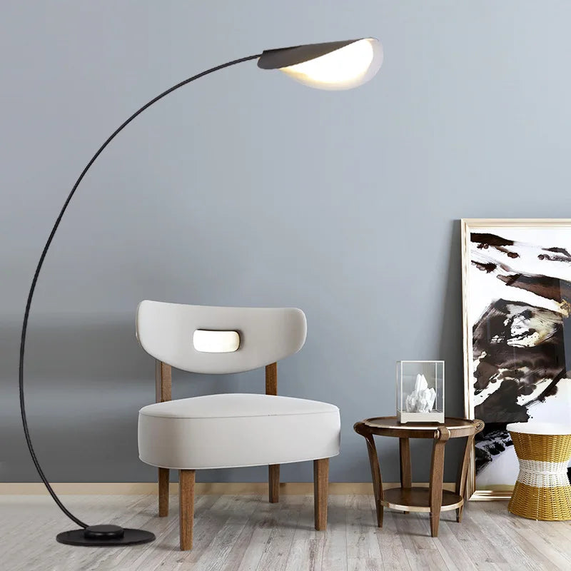 Nordic floor lamp Vintage minimalist black arc floor lamp Standing Light Bedroom Living room Decoration designer sofa lighting
