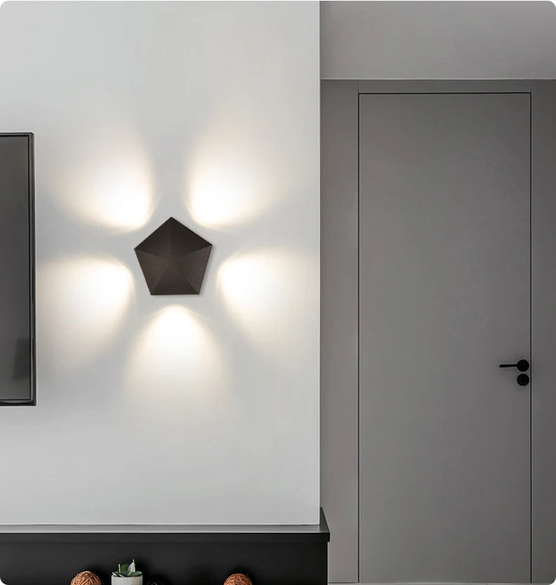 LED Wall Lamp Outdoor Waterproof IP65 Garden Lighting A85-265V Interior Wall Light Indoor For Bedroom Stairs Fixture Wall Lamps