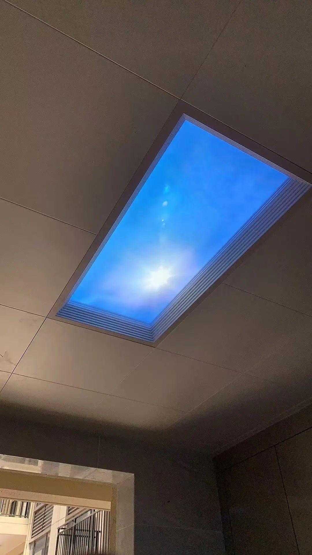 Blue Sky Light Ceiling Lamp for Bathroom Indoor Decor Panel Kids Room Lamp Kitchen Natural Lighting Surface Ceiling Chandelier