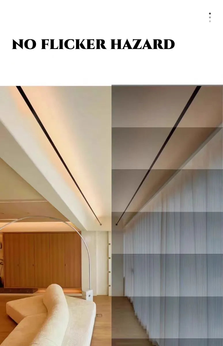 5m/8m/9m Skyline Linear Light COB LED Wall Lamp Living Room Art Exhibition Background Decor Bedroom Minimalist LED Strips Sconce