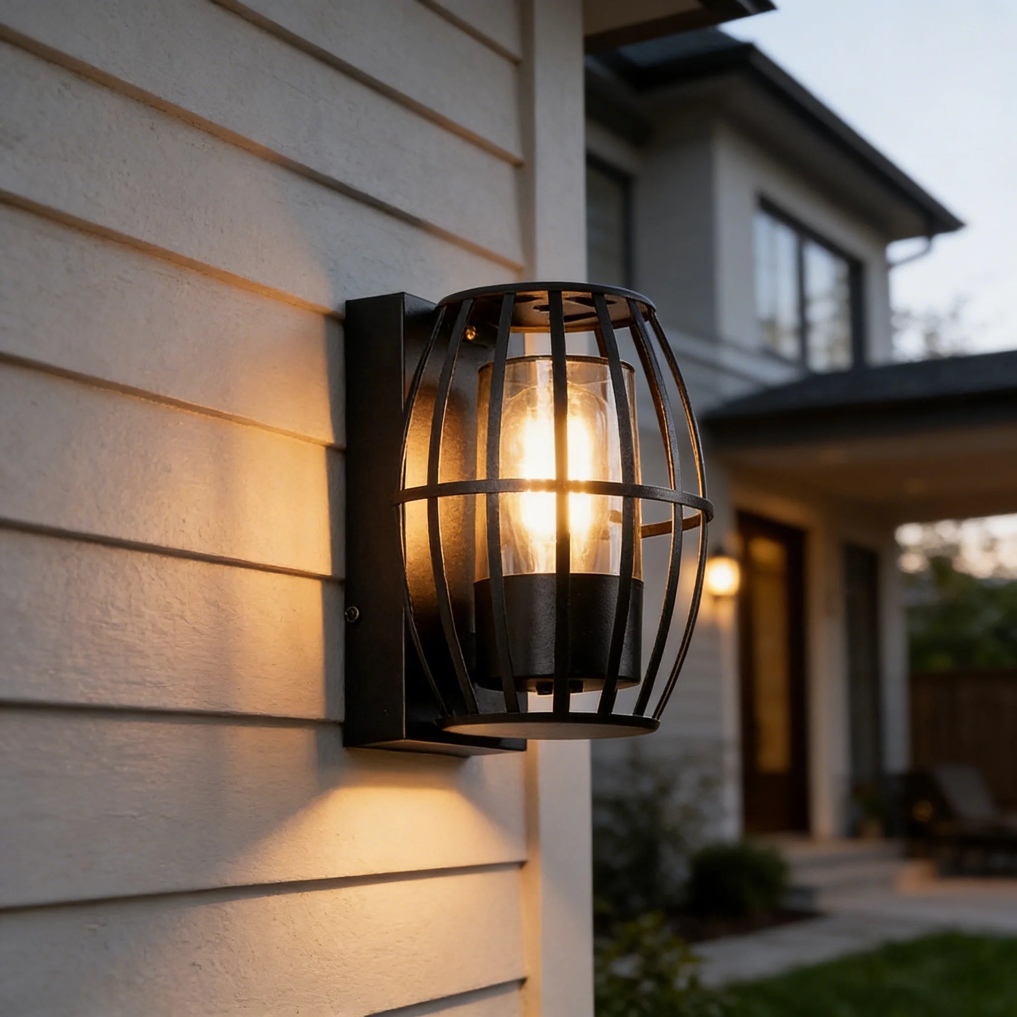 Outdoor LED Wall Light IP65 Waterproof With E27 Base Aluminum Wall Lamps Decoration Porch Garden Balcony Aisle Stair Wall Lights