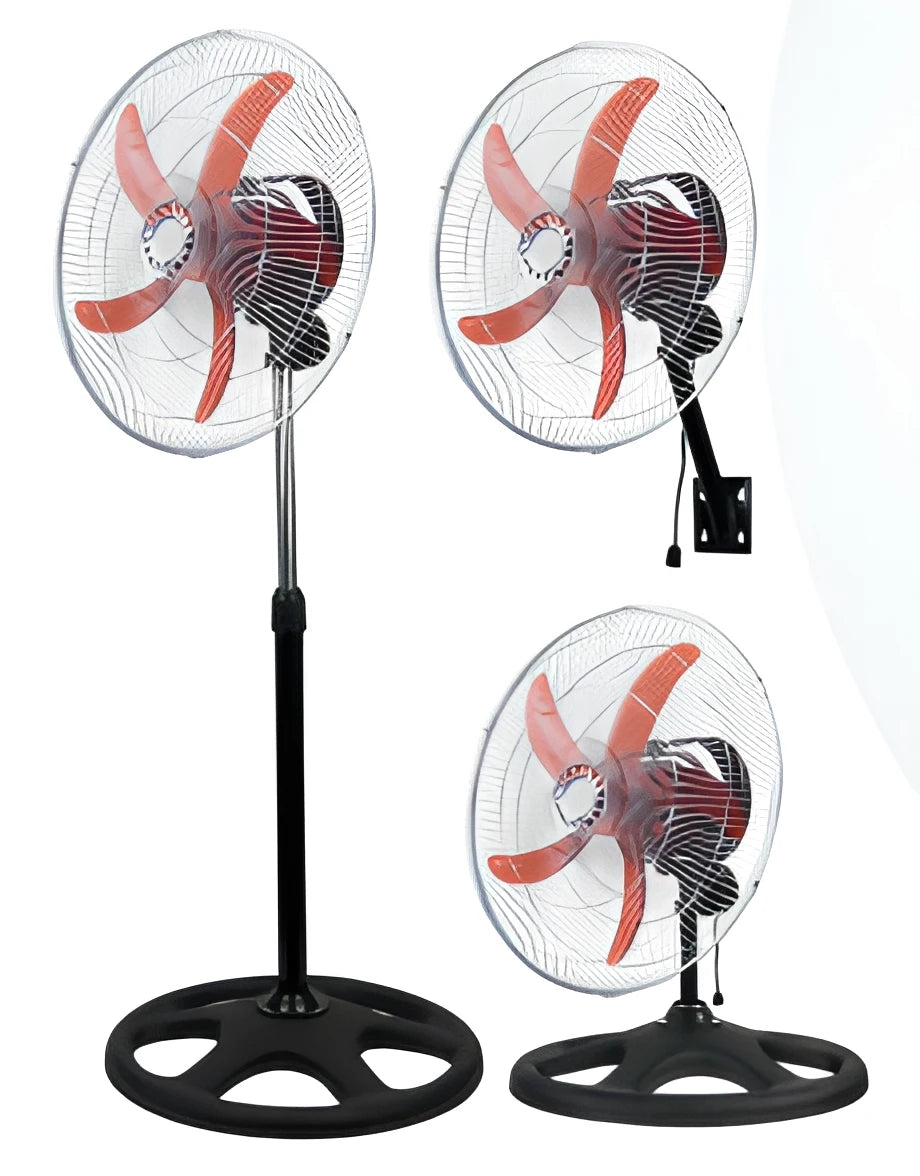 Wholesale Household 3 Way Use Oscillating Fan Adjustable Height Stand Wall Desk Fan Strong Wind Home Kitchen Air Circulator Fan
