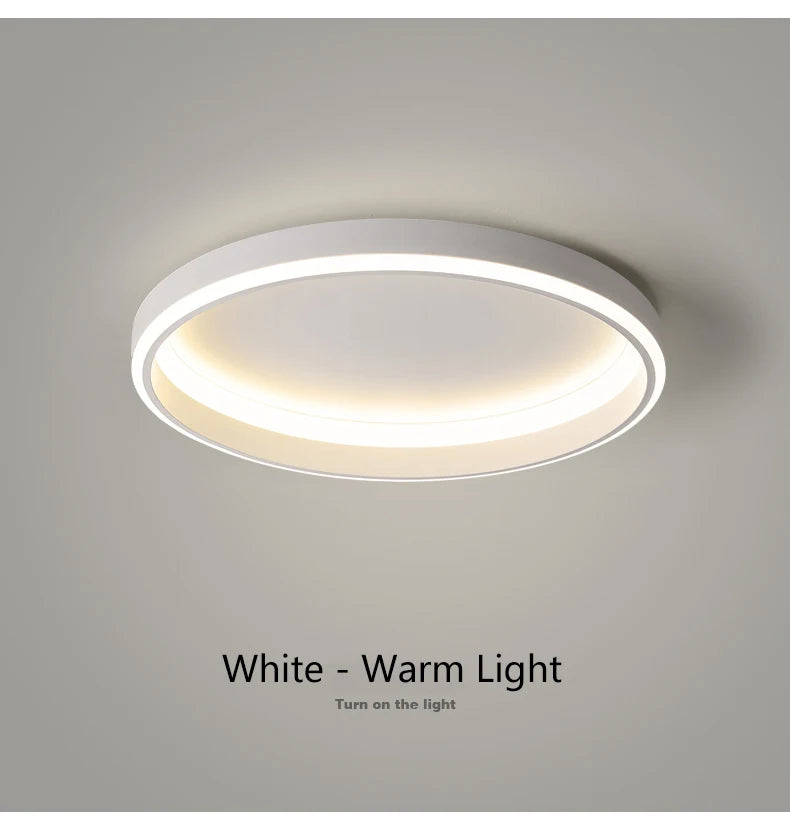 Simple Round Bedroom Led Ceiling Lights Modern Home Decor Lampen Nordic Living Room Lamp Lighting Minimalist Ins Room Study Lamp