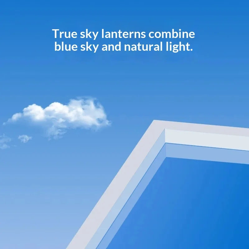 Blue Sky Light Ceiling Lamp for Bathroom Indoor Decor Panel Kids Room Lamp Kitchen Natural Lighting Surface Ceiling Chandelier