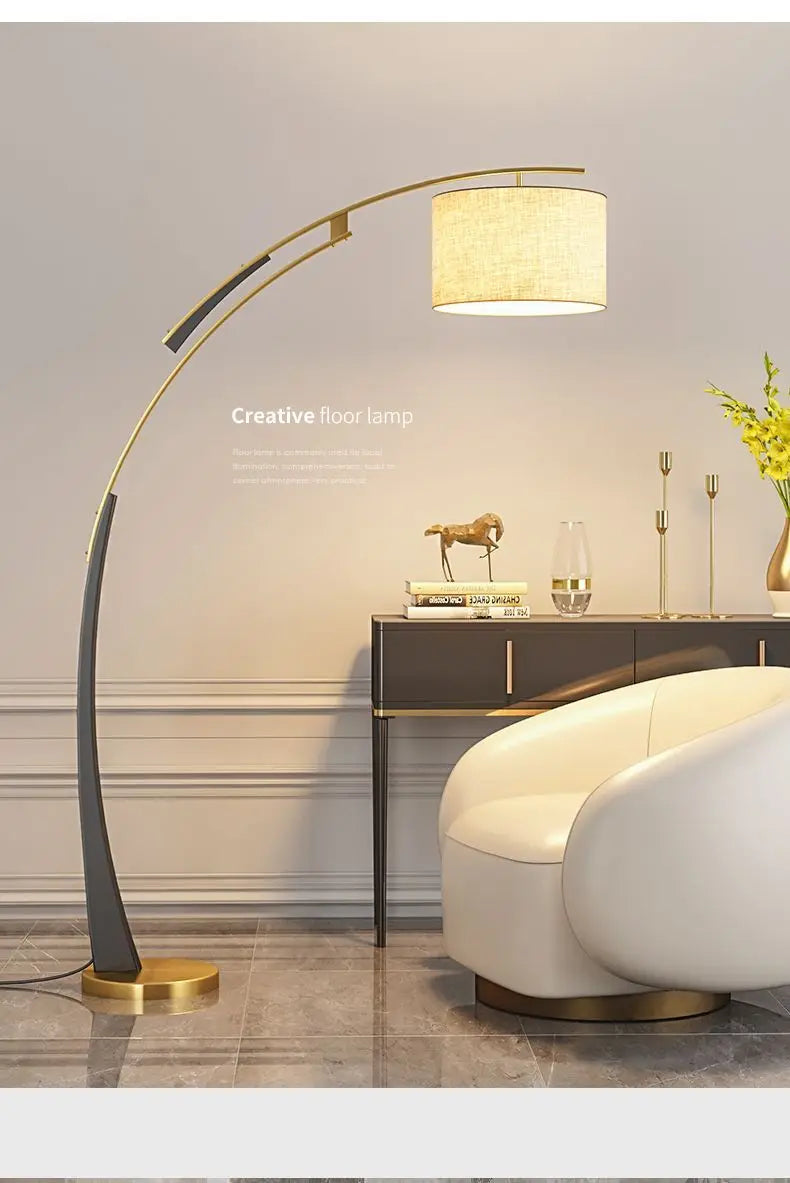 Nordic Style Fishing Lamp Floor Lamp, Modern Minimalist Design, Sofa Standing Lamp, Reading Lamp For Living Room, Bedroom Study