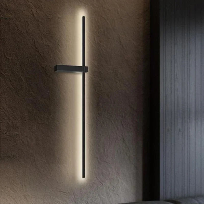 LED Wall Lamp Modern Minimalist Strip Wall Decor Lights Lighting for Bedroom Bedside Living Room TV Sofa Lobby Background Decor