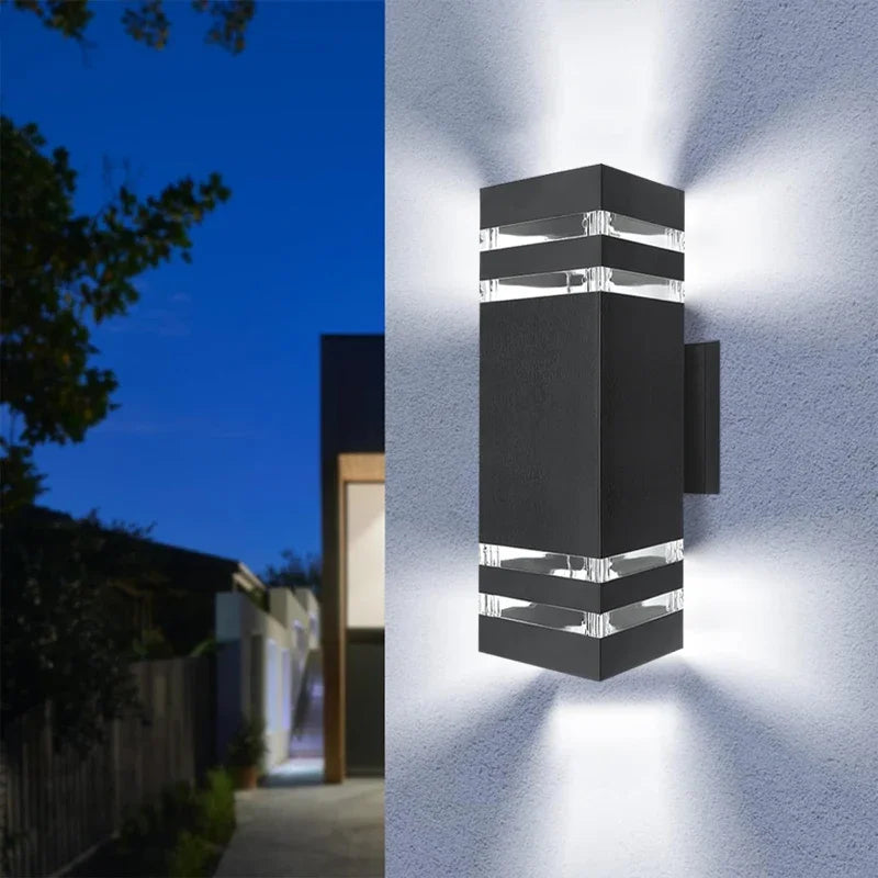 LED Wall Light Outdoor IP65 Waterproof Wall Light E27 Bulb Up Down Lighting for Garden Porch Stair Corridor Entrance Decoration
