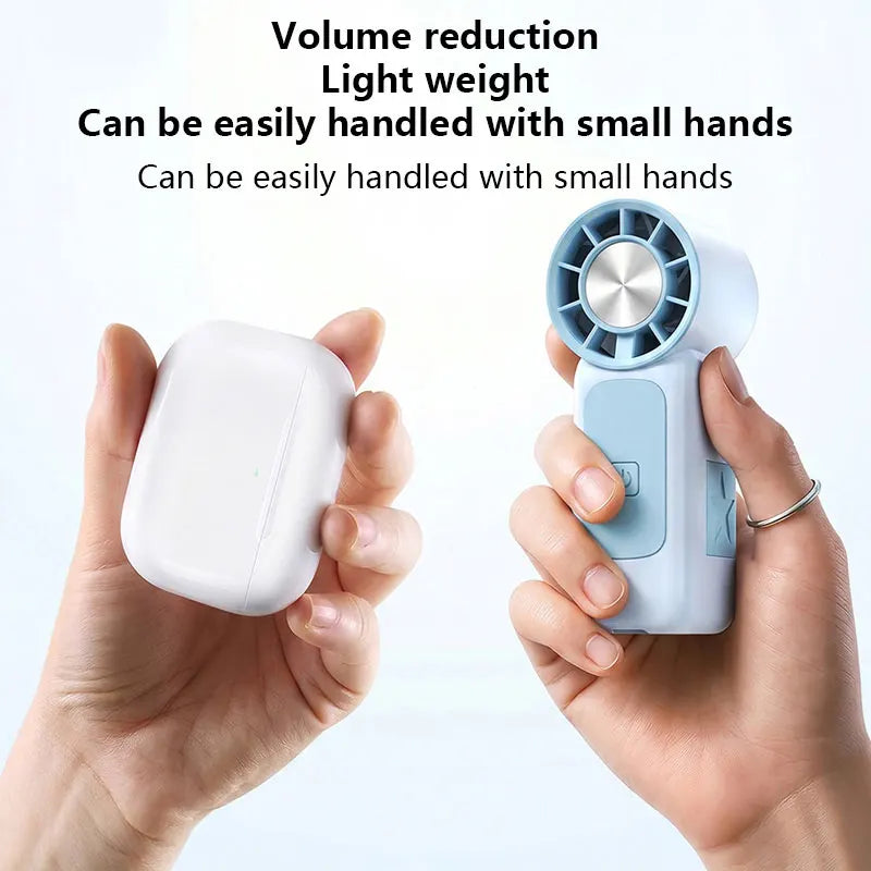 Lenovo High-Speed Strong Wind Handheld Mini Air Cannon Fan USB Rechargeable Portable Cooling Small Fan For Outdoor
