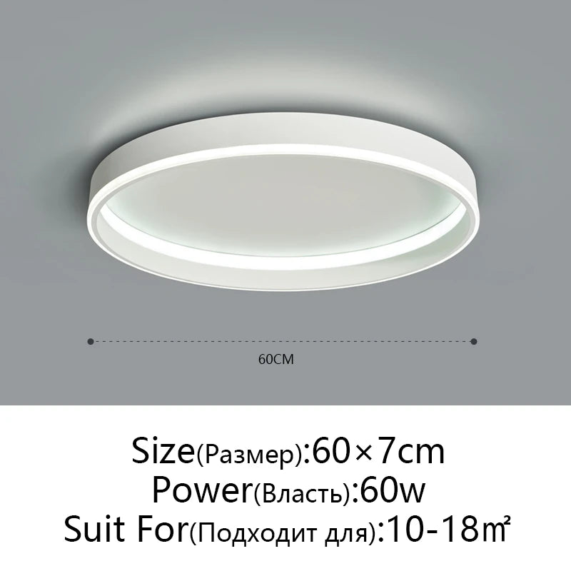 Simple Round Bedroom Led Ceiling Lights Modern Home Decor Lampen Nordic Living Room Lamp Lighting Minimalist Ins Room Study Lamp