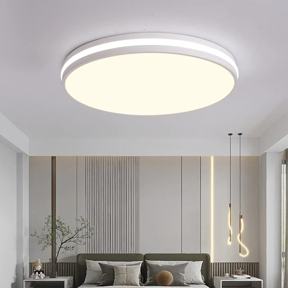 Nordic Macaron Ceiling Lamp Modern Remote Dimming Decor Light Living Room Bedroom Study Kitchen Indoor Home LED Ceiling Light