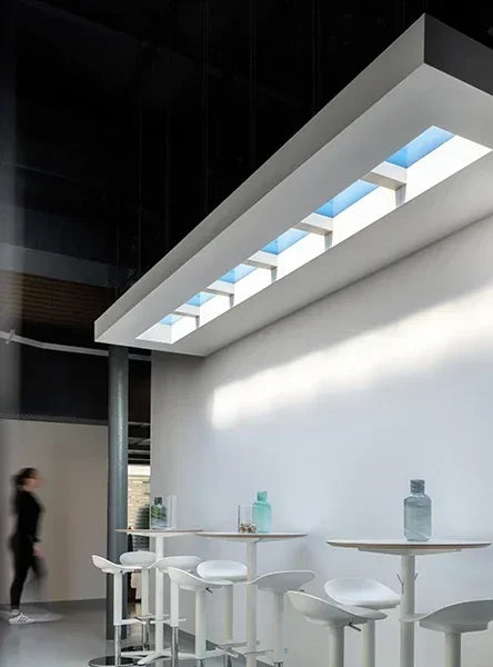 Blue Ceiling Light Minimalist Sky LED Lights Square Panel Light for Bedroom Indoor Kids Room Lamp Semi Flush Mount Ceiling Light