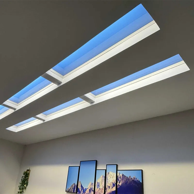 Blue LED Sky Ceiling Light Minimalist Square Recessed Ceiling Lights for Bedroom Kitchen Lamp Designer Office Ceiling Lights