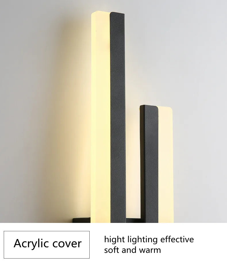 LED Bedroom Wall Lamp Wall Sconces Copper Line Pipe Acrylic Lampshade Indoor Lighting for Living Room Corridor Light Fixture