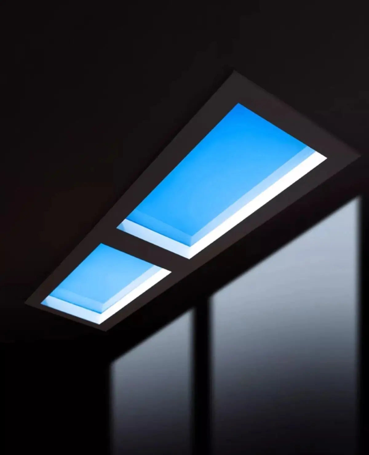 Natural Sky Light LED Embedded Ceiling Lamp Blue Sky Window Effect for Living Room Bedroom Basement Home Decor Room Decoration