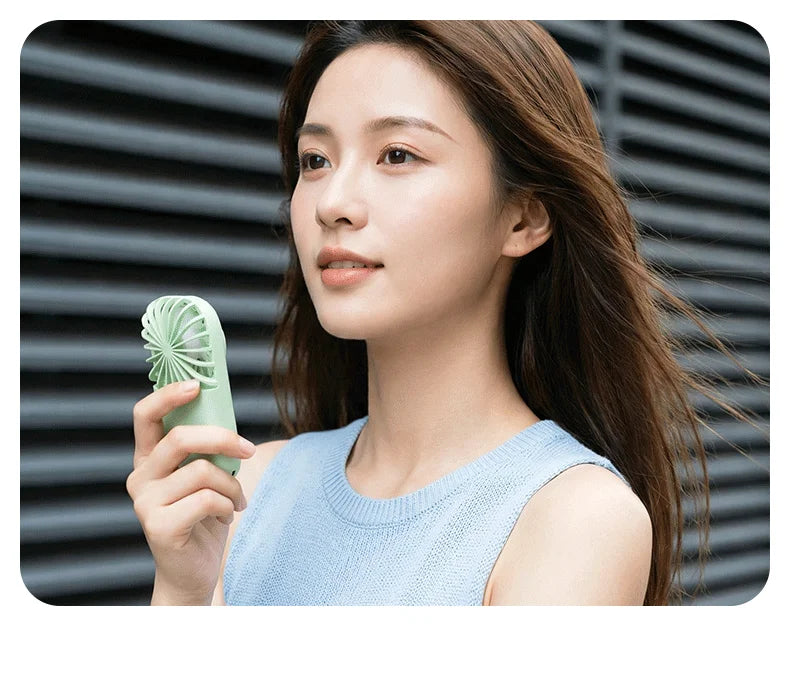 Portable Handheld Small Fan 5-speed Wind 1200mah Battery Capacity Mini USB Rechargeable Handheld Fan Suitable Outdoor