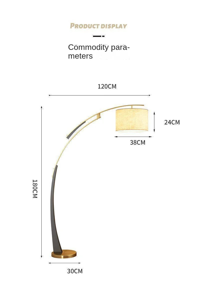 Nordic Style Fishing Lamp Floor Lamp, Modern Minimalist Design, Sofa Standing Lamp, Reading Lamp For Living Room, Bedroom Study