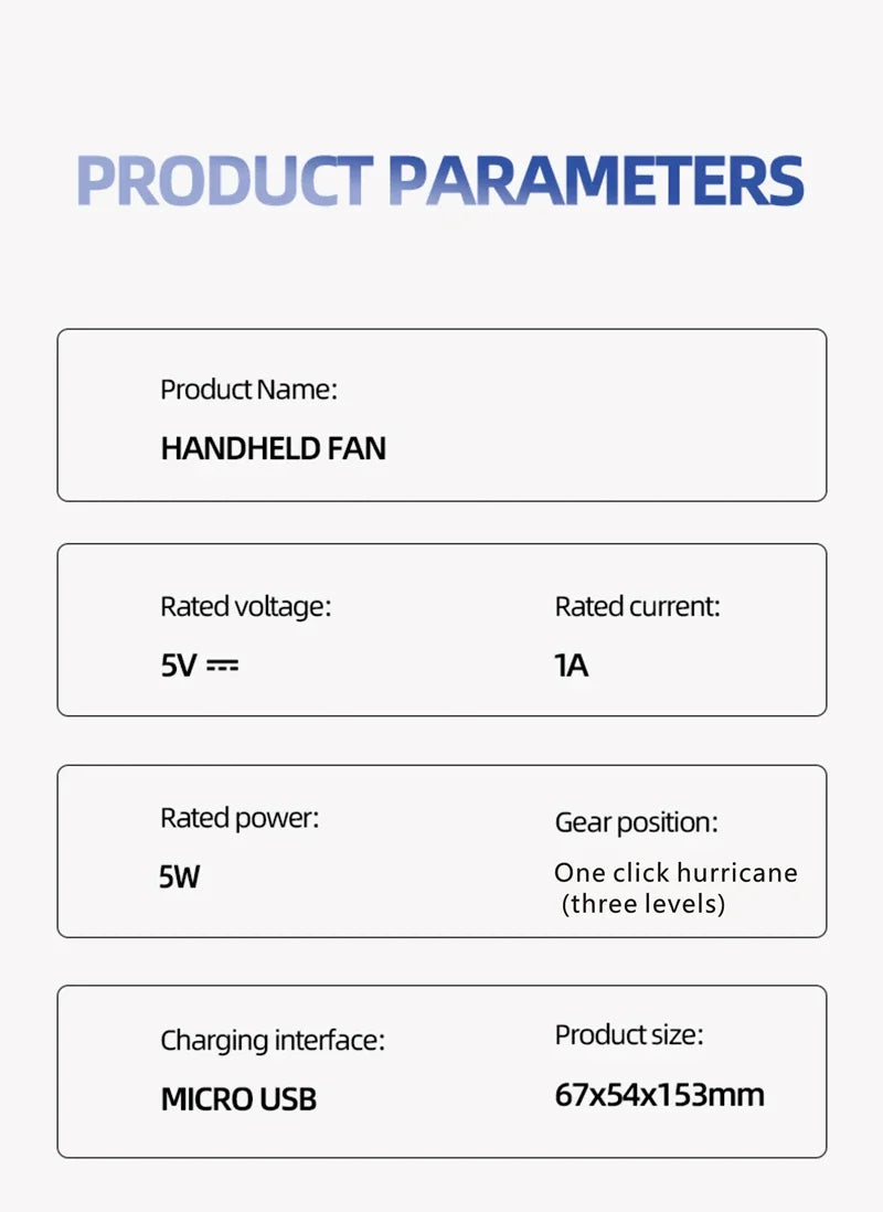 2026 Small Wind Cannon Turbine Outdoor Fan Portable USB Fast Charging Mini Handheld Fan Mute Highspeed Fan For Travel Outdoor