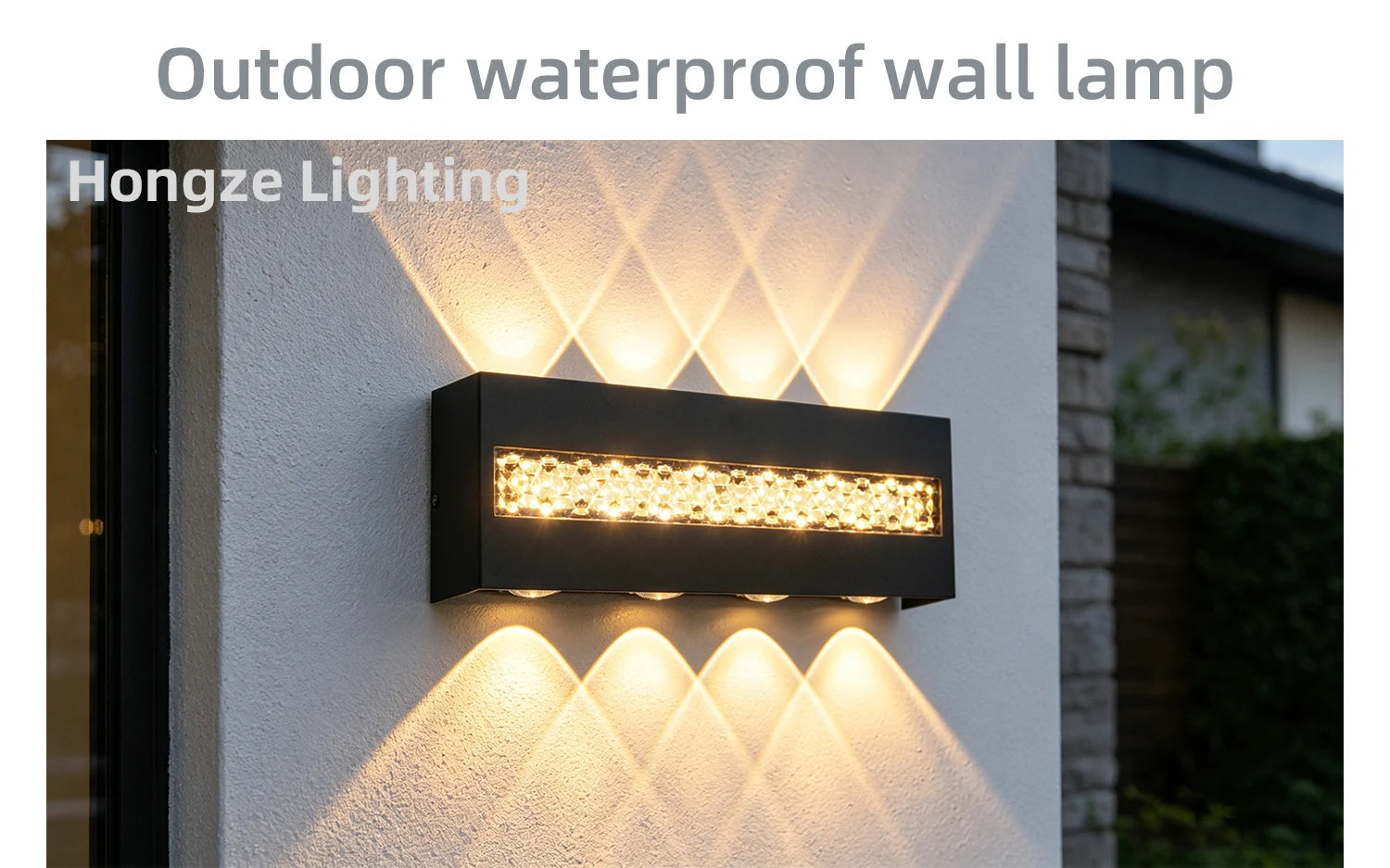 Outdoor Waterproof LED Wall Light IP65 Aluminum Simple Design Suitable for Corridor Garden Staircase Exterior Wall Bedroom Livin