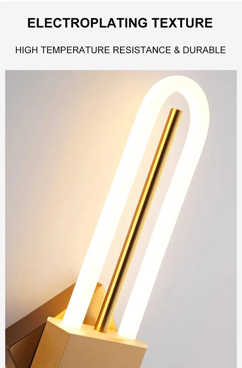 Nordic minimalist LED Wall Lamp for Bedroom Bedside Living Room Study Stairs Home Decor Indoor Lighting Fixture Luster
