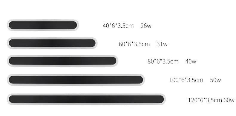 Modern Minimalist LED Strip Wall Lamp Interior Decorative Line Lamp Balcony Bedroom Living Room Lamp