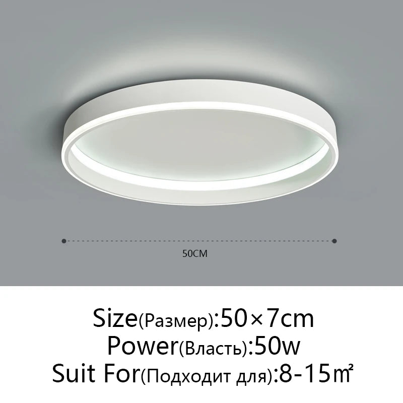Simple Round Bedroom Led Ceiling Lights Modern Home Decor Lampen Nordic Living Room Lamp Lighting Minimalist Ins Room Study Lamp