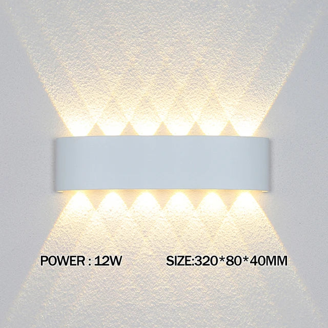 IP65 Led Wall Lamp Waterproof Interior Wall Light AC110V 220V Lndoor Outdoor Lighting For Living Room Bedroom Stairs Home Decor