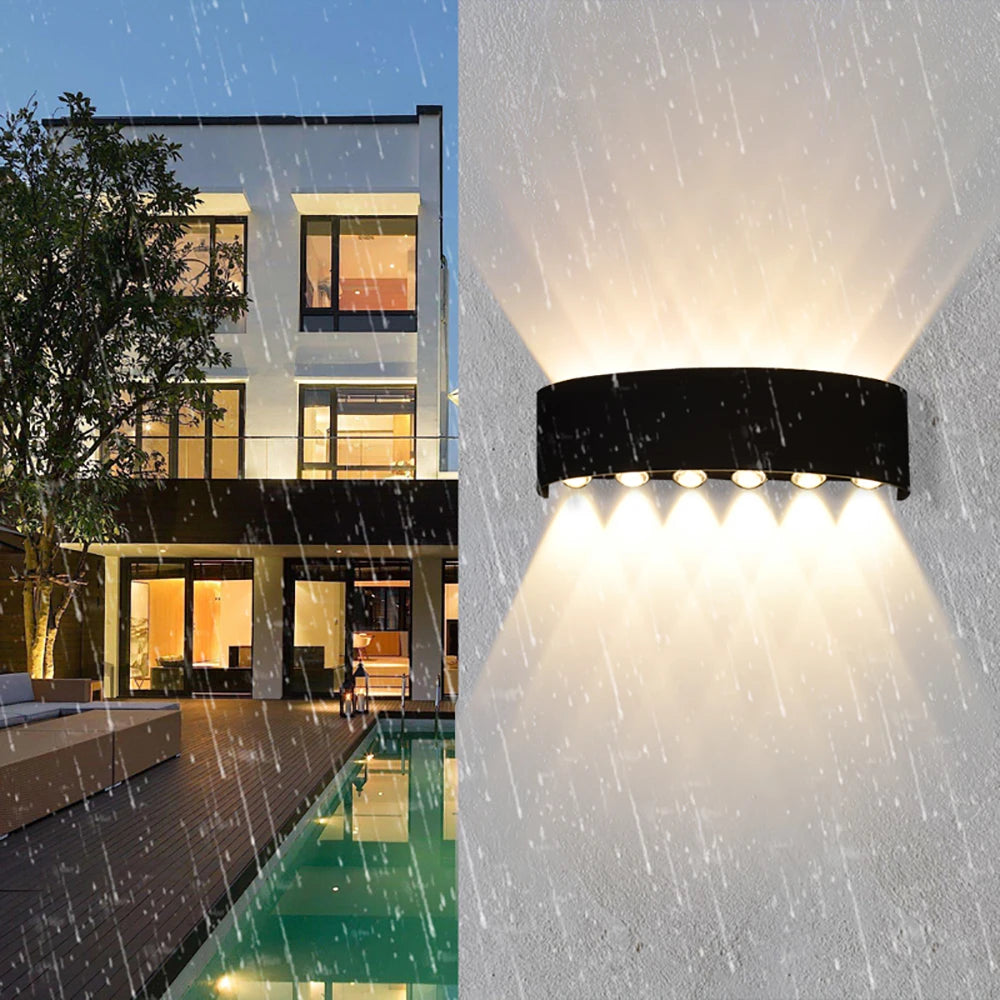 LED Wall Light IP65 Outdoor Waterproof Garden Fence Aluminum Indoor Fashion Wall Lamp For Bedroom Bedside Living Room Stairs