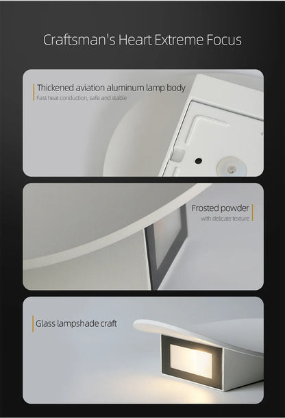 Aisilan LED IP65 Waterproof Wall Lamp Exterior Light for Bedroom Bedside Living Room Stairs Corridor Hallway Porch Decorative