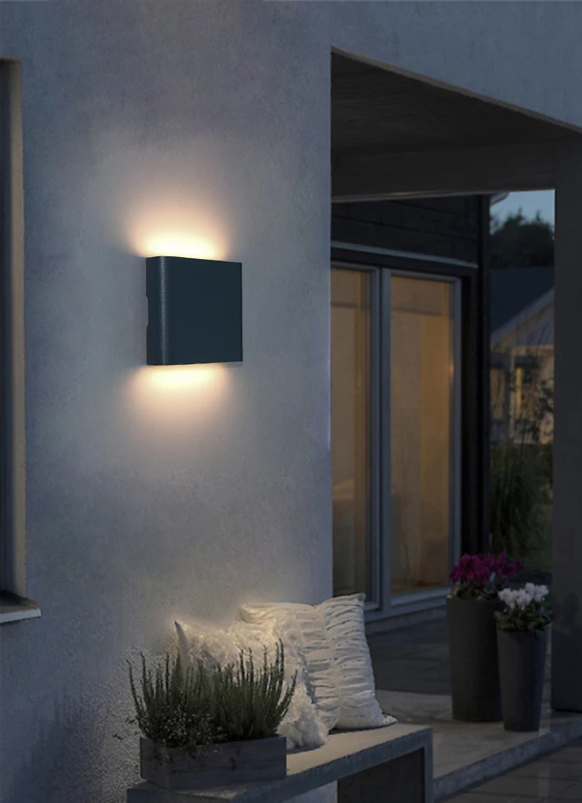 LED Outdoor Waterproof IP65 Wall Light Porch Garden Wall Lamp &amp; Indoor Home Decor Bedroom Living Room Decoration Lighting Lamp