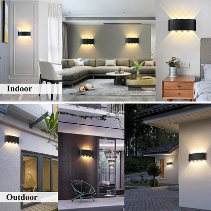 IP65 Led Wall Lamp Waterproof Interior Wall Light AC110V 220V Lndoor Outdoor Lighting For Living Room Bedroom Stairs Home Decor