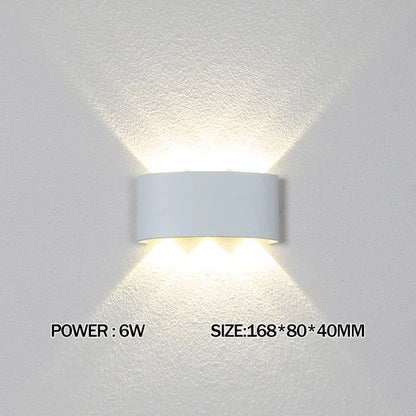 IP65 Led Wall Lamp Waterproof Interior Wall Light AC110V 220V Lndoor Outdoor Lighting For Living Room Bedroom Stairs Home Decor