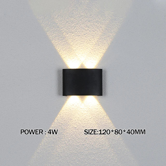 IP65 Led Wall Lamp Waterproof Interior Wall Light AC110V 220V Lndoor Outdoor Lighting For Living Room Bedroom Stairs Home Decor