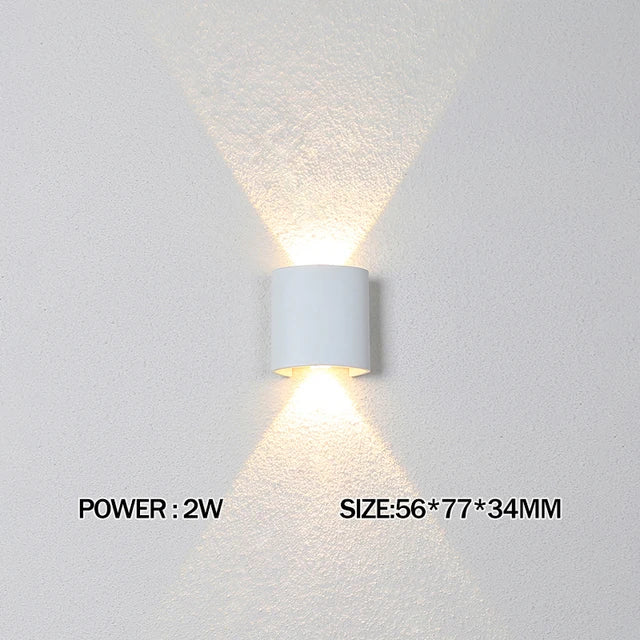IP65 Led Wall Lamp Waterproof Interior Wall Light AC110V 220V Lndoor Outdoor Lighting For Living Room Bedroom Stairs Home Decor
