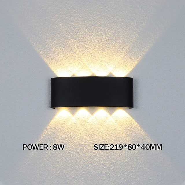 IP65 Led Wall Lamp Waterproof Interior Wall Light AC110V 220V Lndoor Outdoor Lighting For Living Room Bedroom Stairs Home Decor
