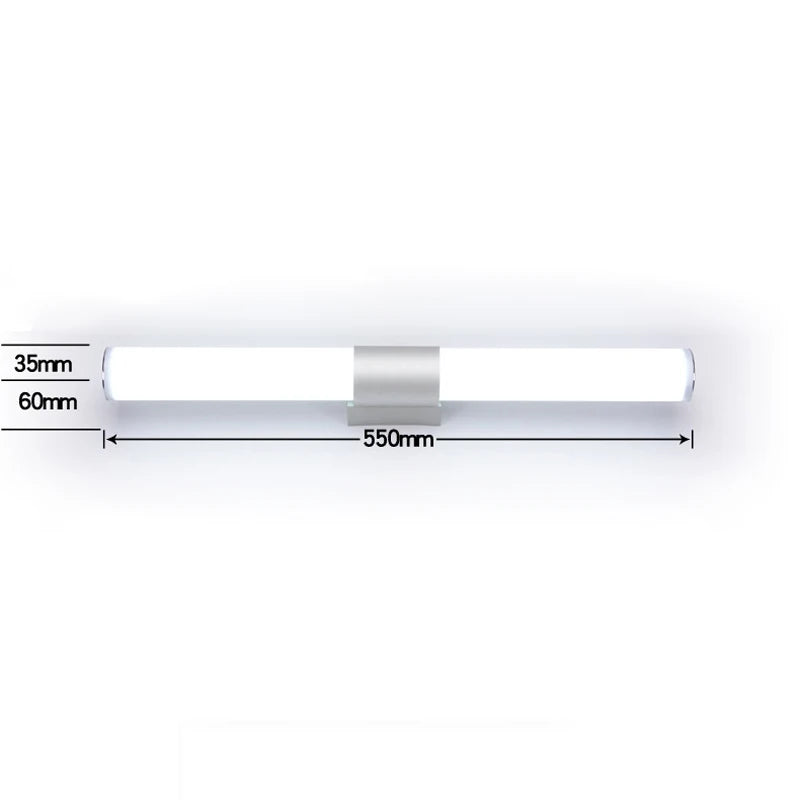 Home Modern LED Wall Lamp Super Bright Long Strips Led Mirror Light Simple Indoor Decors Acrylic Lights for Bathroom Bedroom