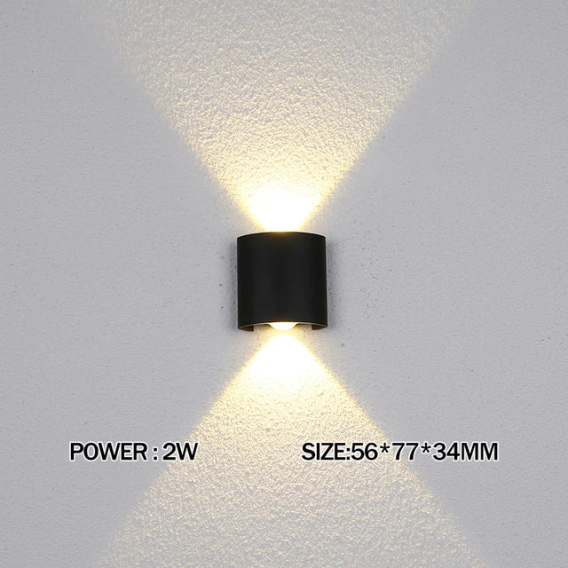 IP65 Led Wall Lamp Waterproof Interior Wall Light AC110V 220V Lndoor Outdoor Lighting For Living Room Bedroom Stairs Home Decor