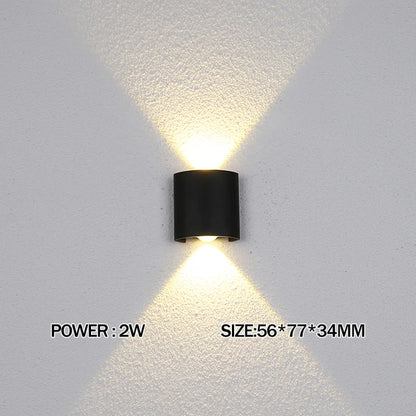 IP65 Led Wall Lamp Waterproof Interior Wall Light AC110V 220V Lndoor Outdoor Lighting For Living Room Bedroom Stairs Home Decor