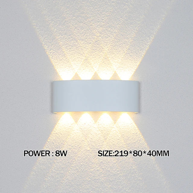 IP65 Led Wall Lamp Waterproof Interior Wall Light AC110V 220V Lndoor Outdoor Lighting For Living Room Bedroom Stairs Home Decor