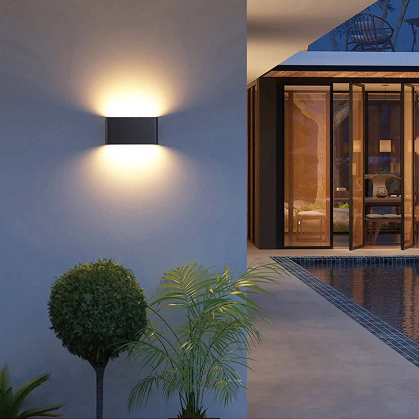 LED Outdoor Waterproof IP65 Wall Light Porch Garden Wall Lamp &amp; Indoor Home Decor Bedroom Living Room Decoration Lighting Lamp