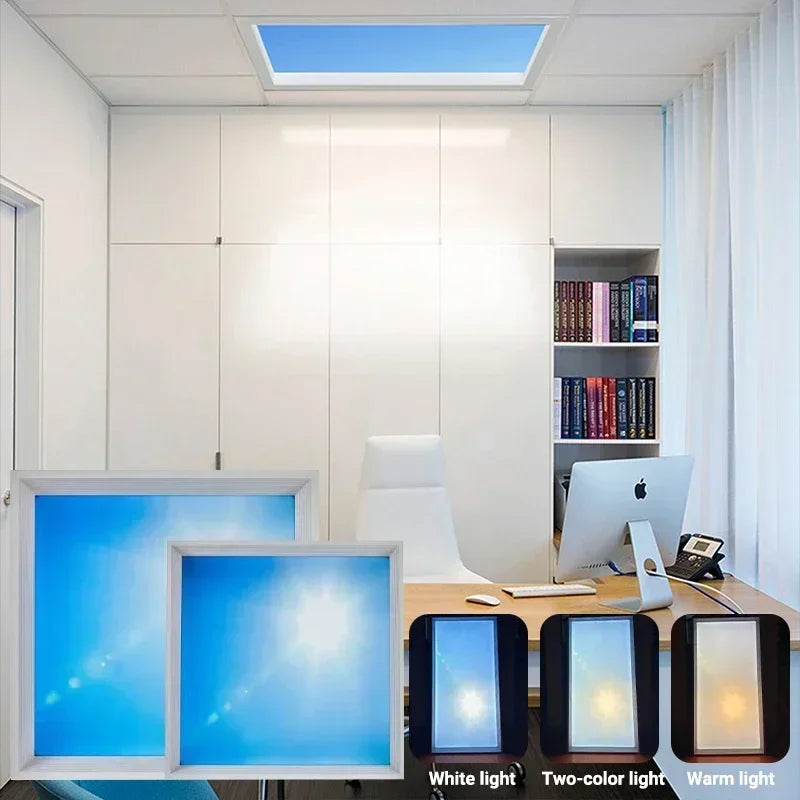 Modern Blue Sky Light Ceiling Lamp For Bathroom Indoor Decor Panel Kids Room Lamp Kitchen Natural Lighting Surface Ceiling Chand