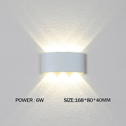 LED Wall Light IP65 Outdoor Waterproof Garden Fence Aluminum Indoor Fashion Wall Lamp For Bedroom Bedside Living Room Stairs