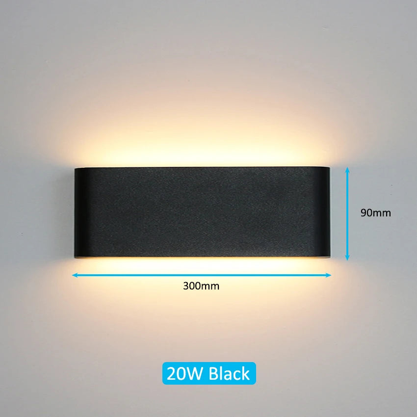 LED Outdoor Waterproof IP65 Wall Light Porch Garden Wall Lamp &amp; Indoor Home Decor Bedroom Living Room Decoration Lighting Lamp