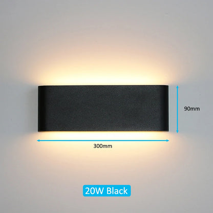 LED Outdoor Waterproof IP65 Wall Light Porch Garden Wall Lamp &amp; Indoor Home Decor Bedroom Living Room Decoration Lighting Lamp