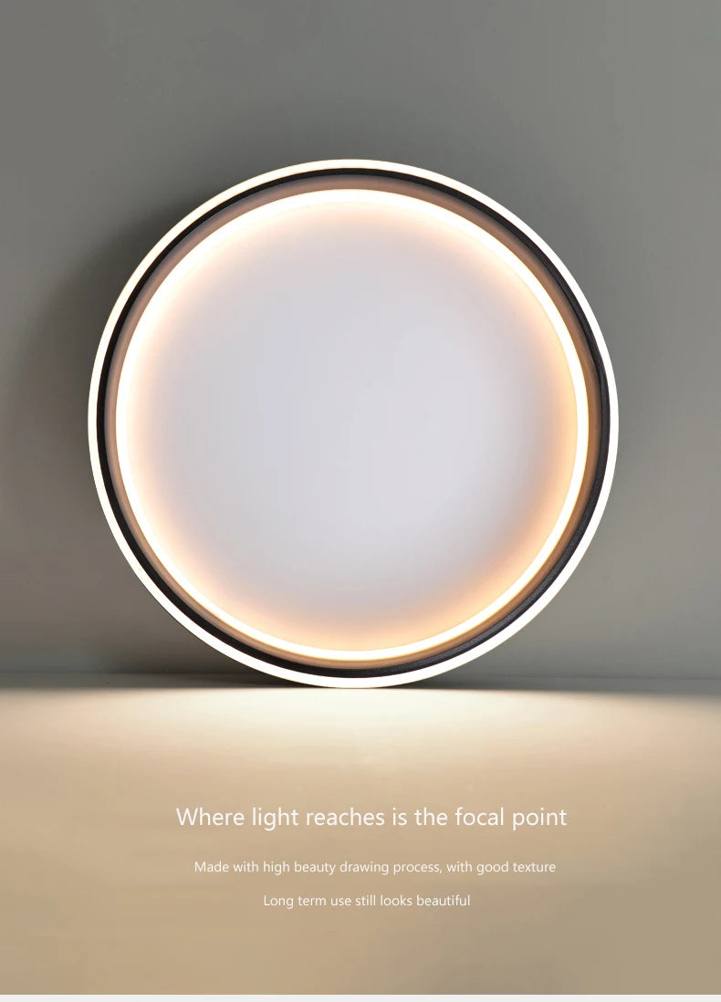 Simple Round Bedroom Led Ceiling Lights Modern Home Decor Lampen Nordic Living Room Lamp Lighting Minimalist Ins Room Study Lamp