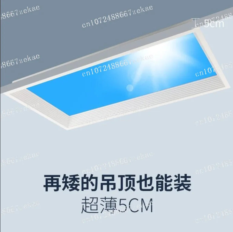 Blue Sky Light Ceiling Lamp for Bathroom Indoor Decor Panel Kids Room Lamp Kitchen Natural Lighting Surface Ceiling Chandelier