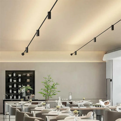 Diy Long LED Skyline Steel Strip Luminous Linear No Main Light Decoration, Modern Minimalist Creative Exhibition Hall Wall Light